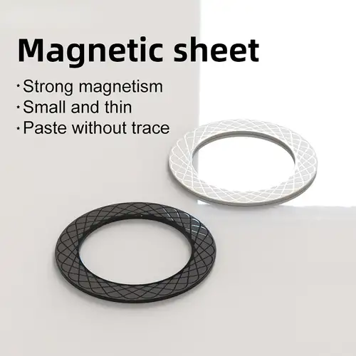 Magsafe - Anillo adhesivo de metal para carga inalámbrica Magsafe, anillos  adaptadores para agarre magnético del teléfono, accesorios convertidor de