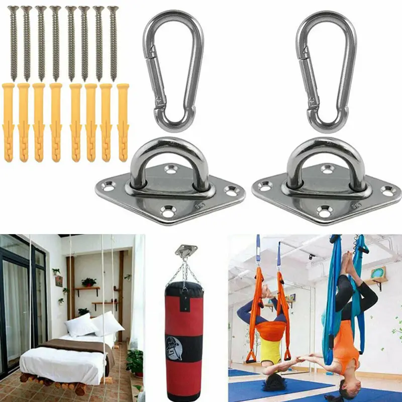 Wall Mount Stainless Heavy Duty Ceiling Hanging Hook Set - Temu