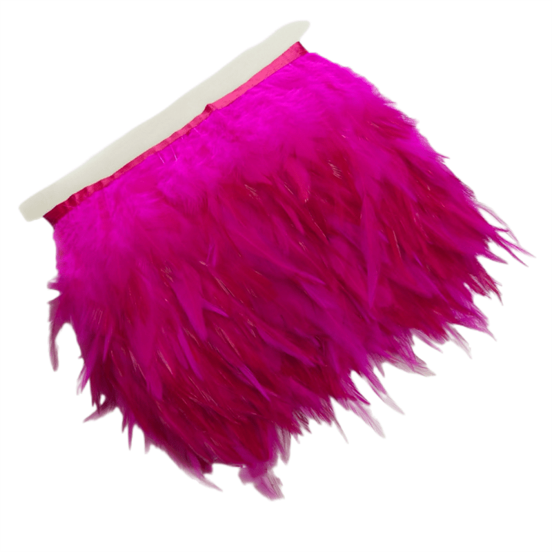 Ostrich Feather Fringe 5-6 Purple - 2 Yards