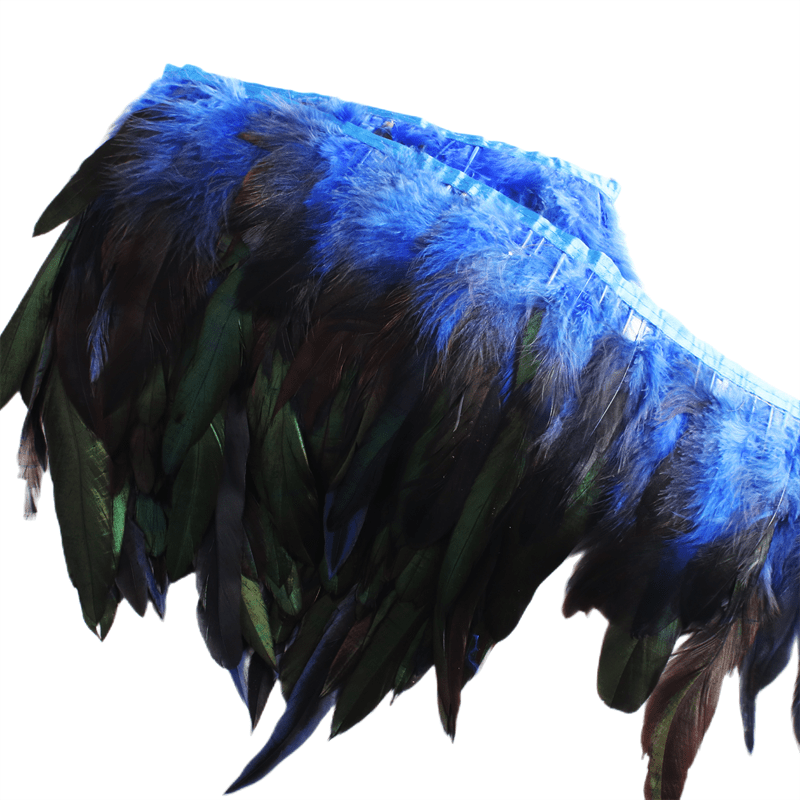 Boa azul oscuro de 2M con plumas 