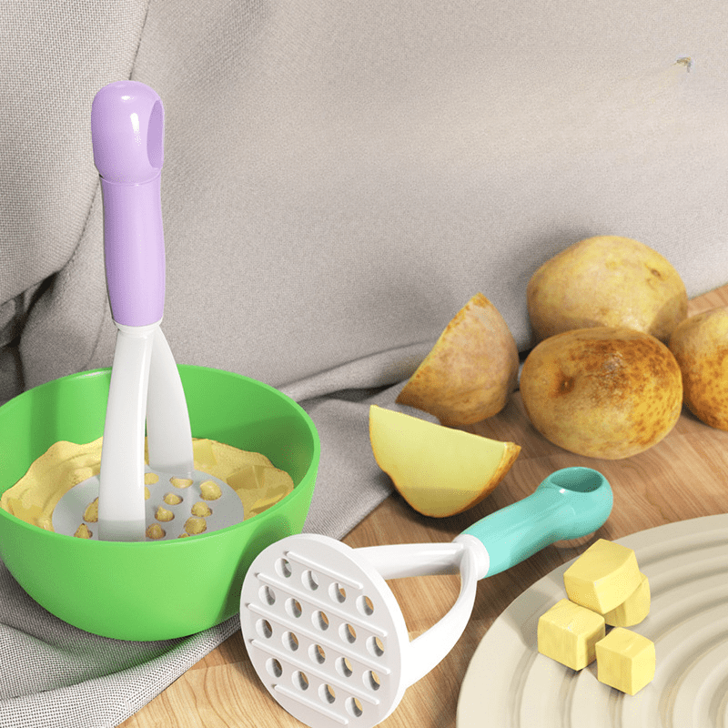 Potato Masher, Plastic Potato Masher, Kitchen Vegetable Mesher With  Non-slip Handle, Manual Fruit Mesher, Potato Ricer, Potato Press, Vegetable  Crusher, Kitchen Stuff, Kitchen Tools - Temu Germany