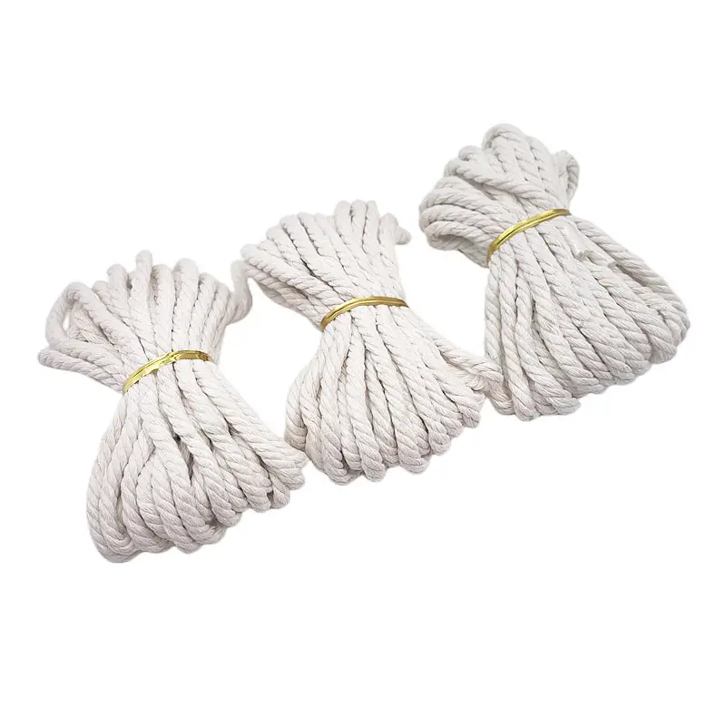 White Twisted Rope Macrame Fabric Cord Twine String For Diy - Temu