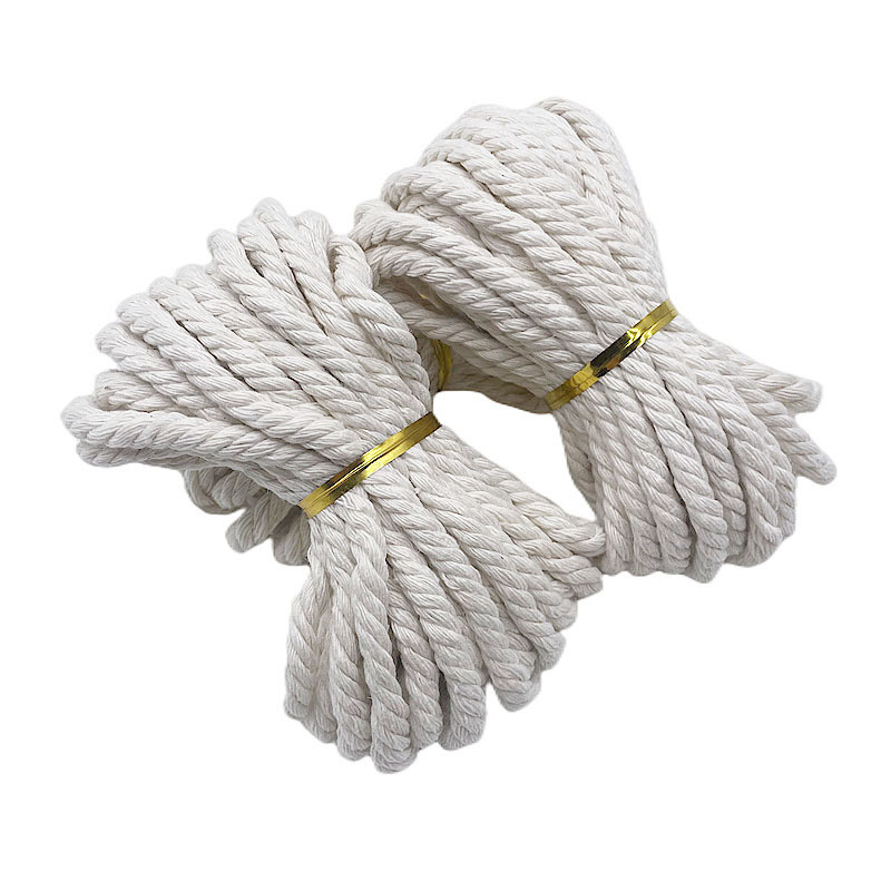 Natural Macrame Twisted DIY Crafting Cord Cotton Rope String