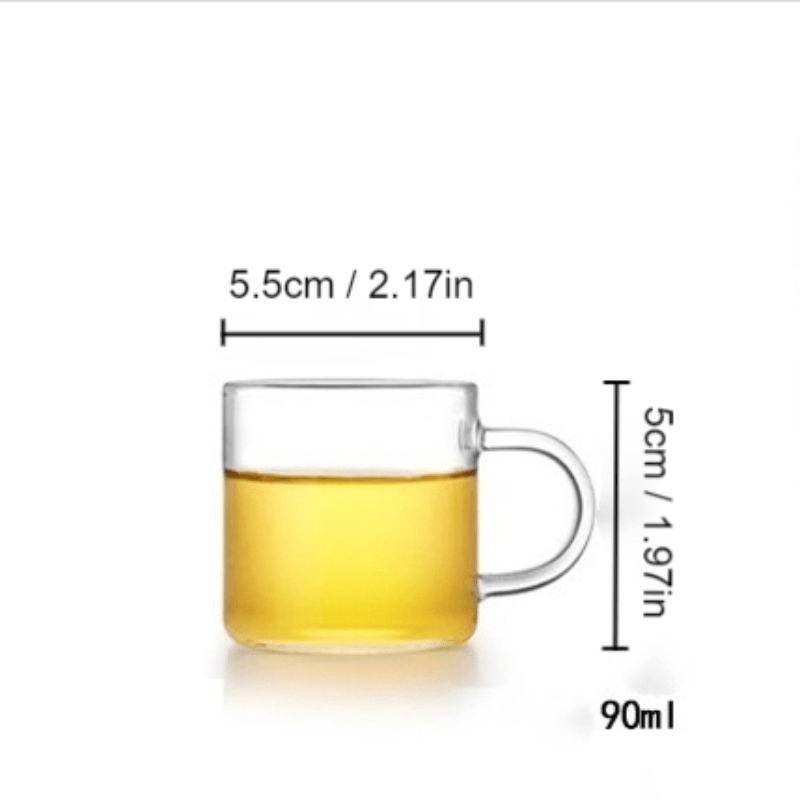 Glass Tea Cup With Handle Clear Coffee Mug Minimalist Coffee - Temu