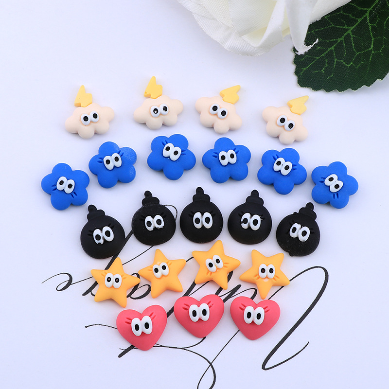 3D Cute Bear Resin Nail Art Decorations,Crystal Bear Shaped Nail Charms Art  Accessories,Jelly Ornaments Design Manicure Tips Decor, 10pcs