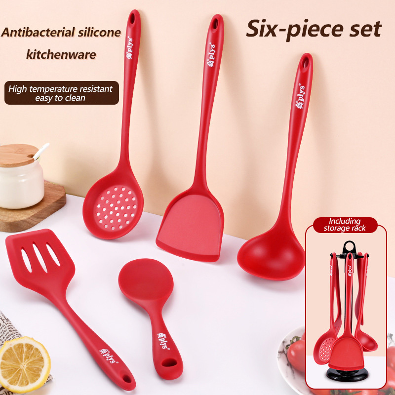 Better Houseware Red Silicone Kitchen Utensil Set