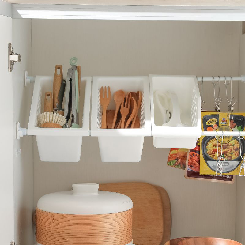 Telescopic Rod Kitchen Retractable Storage Rod