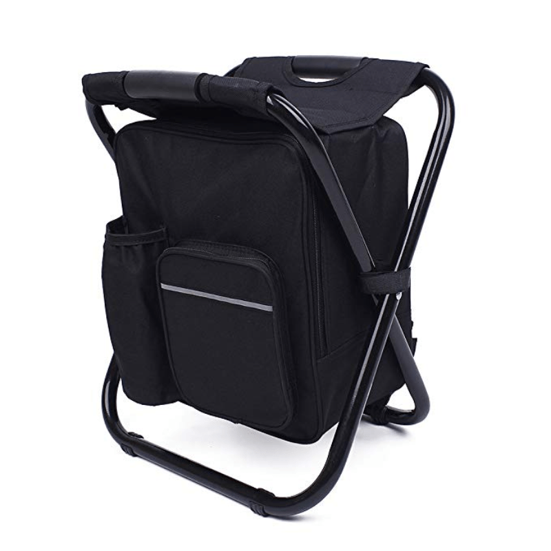 Waterproof Woven Dense Cloth Multifunctional Folded Portable Backpack Ice  Chair With Insulated Cooler Bag And Chair