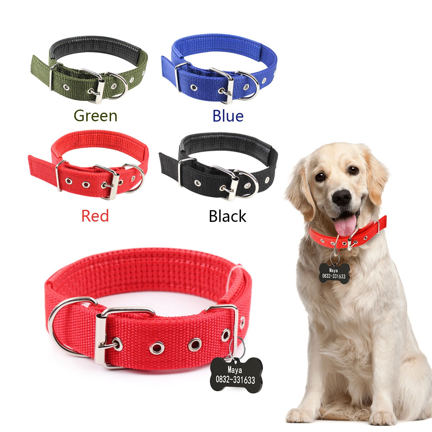 Fashion Leather Dog Collar Leash Set Black White Plaid Pets Dog Collar Leash  Rope Lettered Collar Collar for Pitbull Puppy Dog - AliExpress
