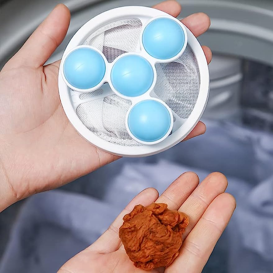 Acheter Boule à lessive pour Machine à laver, 6 pièces, élimination des  peluches, boule de nettoyage des vêtements, outil bleu + blanc