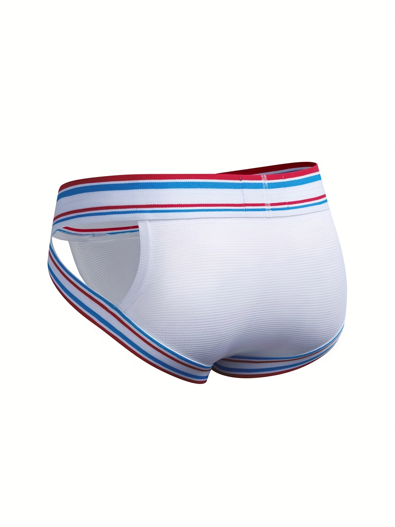Men's Underwear Wide Waistband Striped Breathable Comfy Butt - Temu Canada