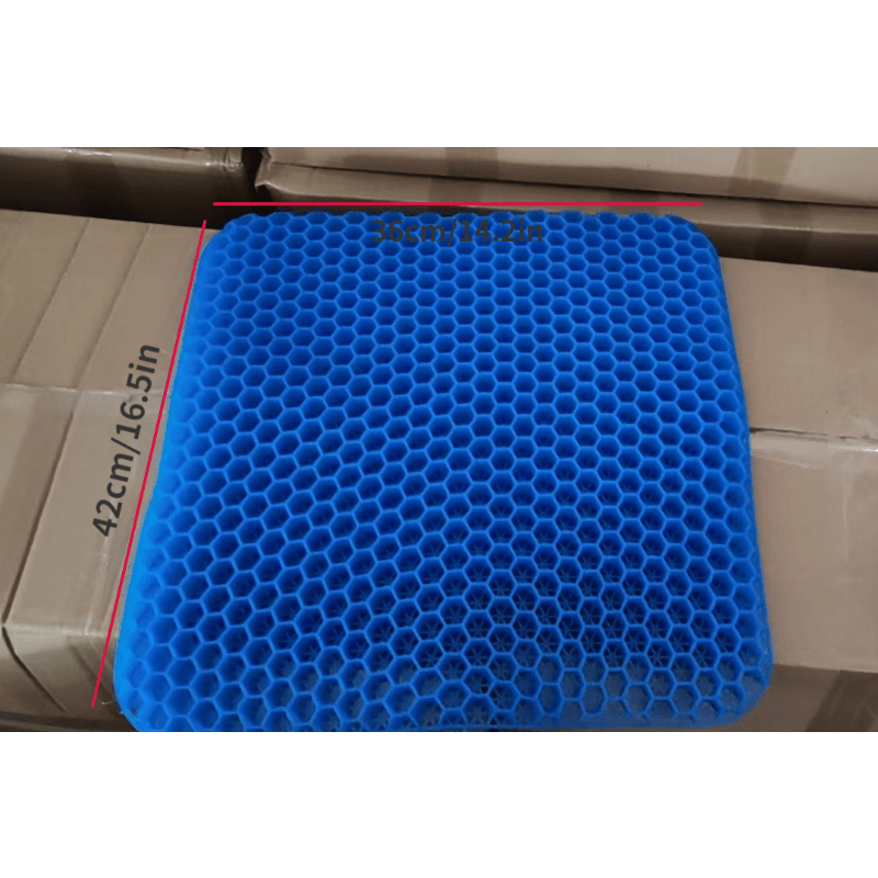 Car Honeycomb Gel Cushion Summer Cold Silicone Far Chair - Temu