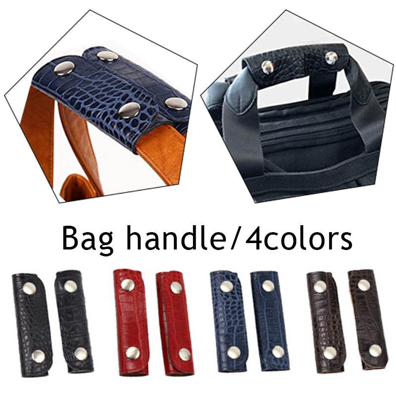 2Pcs Handbag Handle Leather Bag Wrap Covers Replacement Handle