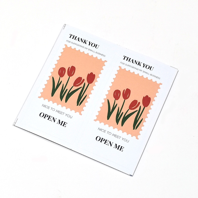 Flowers Thank You Cards 3x2 Gift Packaging Tags Labels With - Temu