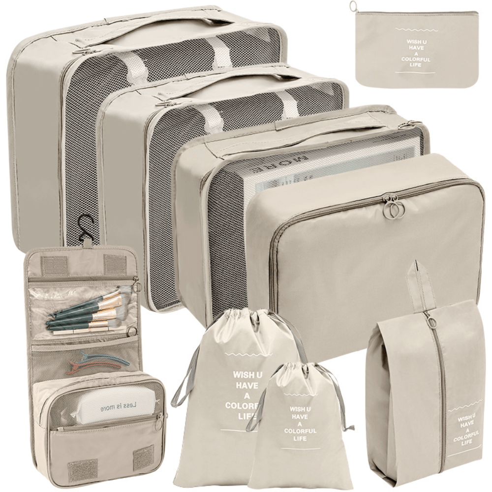 Organizer Valigia a Compressione, Set Viaggio 3 Pezzi Organizer Valigie  Set, Organizer Viaggio Borse per Biancheria Intima Calzature Vestiti di  Compressione Tessuto Impermeabile per il Viaggia : : Moda