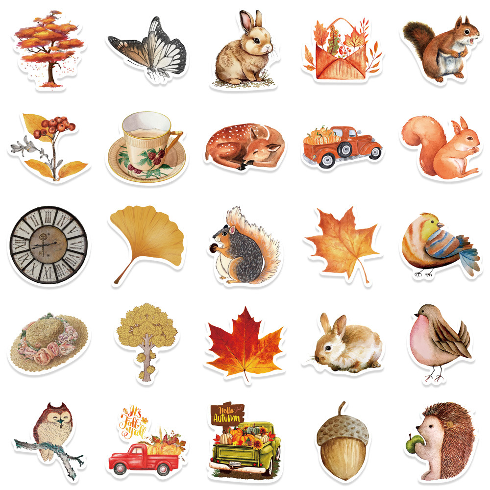 50PCS Forest Stickers Pack (Forest)