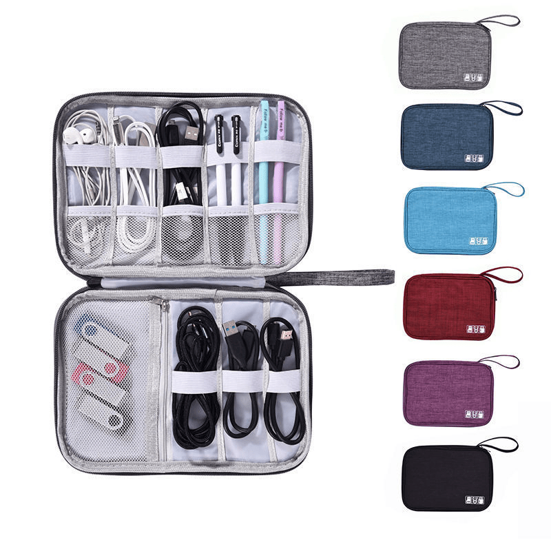 Cable Storage Bag Waterproof Digital Electronic Organizer Portable Usb Data  Line Charger Plug Storage Bag Travel Cable Organizer - Temu