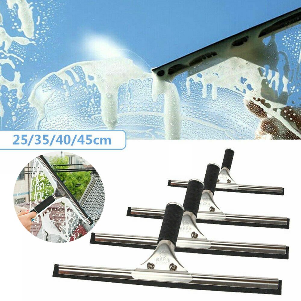 Squeegee For Shower Glass Doors, Car Window Cleaning Tool, Home Mirrors  Cleaner Wiper, Stainless Steel Shower Squeegee, Bathroom Accessory With  Adhesive Hook - Temu