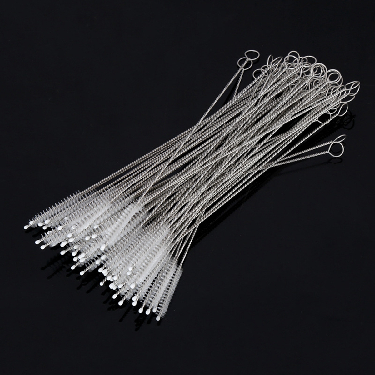 10Pcs Nylon Straw Cleaners Cleaning Brush Drinking Pipe Cleaners Stainless  Steel