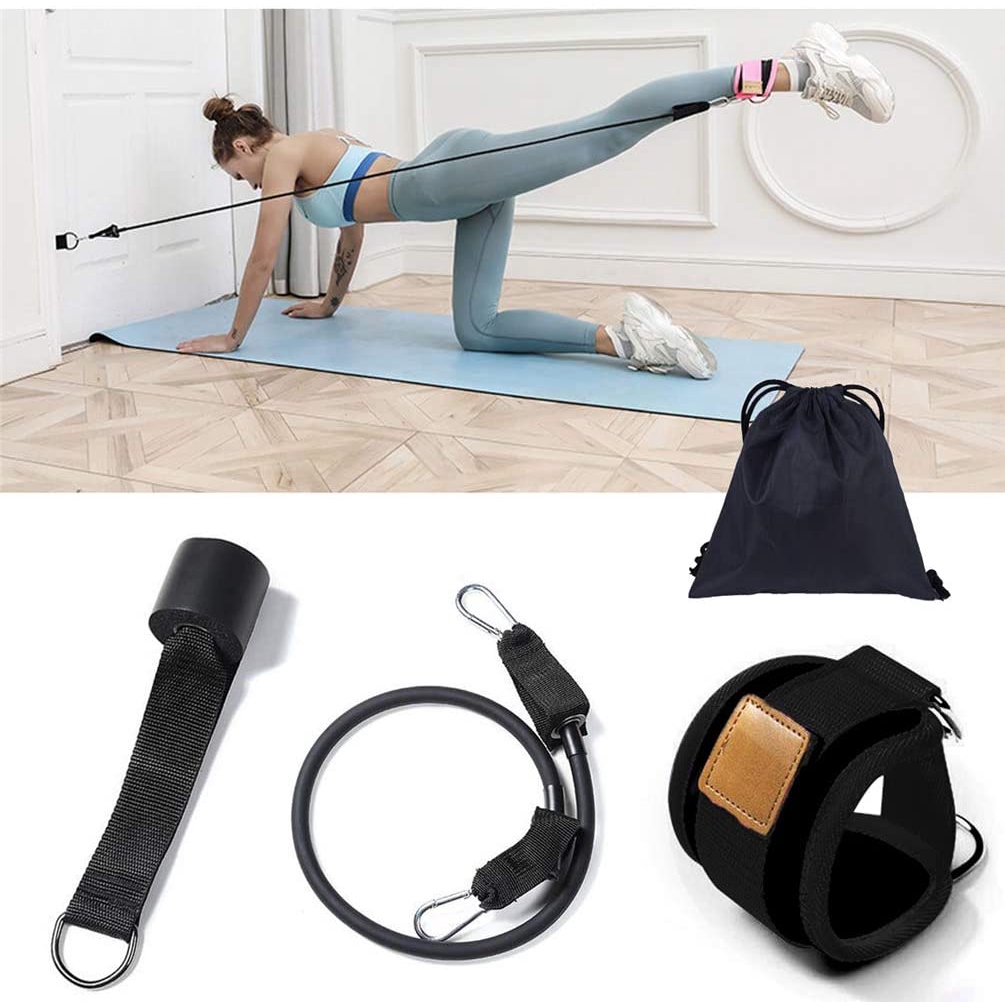 Indoor Sports Resistance Belt With Cover For Yoga, Booty, And