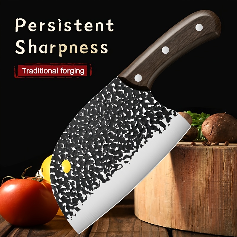 1pc Bone Chopper Knife 7.7in/19.5cm Stainless Steel Butcher Knife