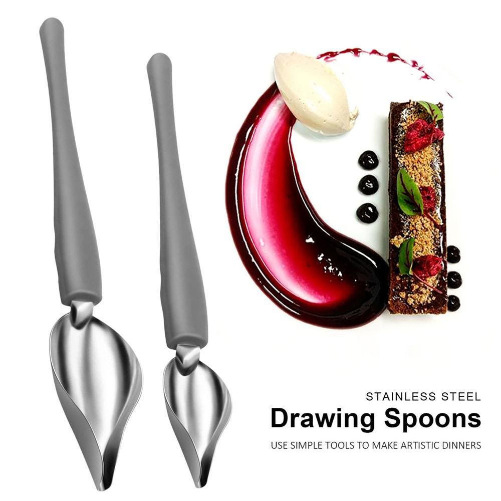 Stainless Steel Chocolate Cream Sauce Pencil Spoon For - Temu