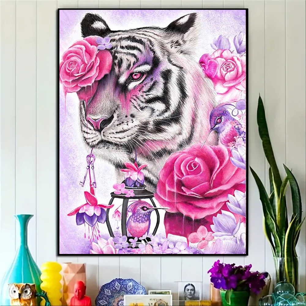 Two Baby Blue Tiger Cubs Diamond Painting Embroidery Animals Rhinestone  Picture Mosaic Cross Stitch Handicraft Gift Home Decor - AliExpress