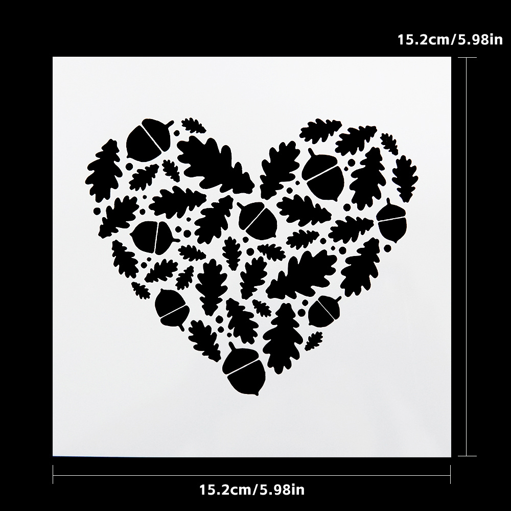 Heart Shape Stencils For Painting Decorative - Temu