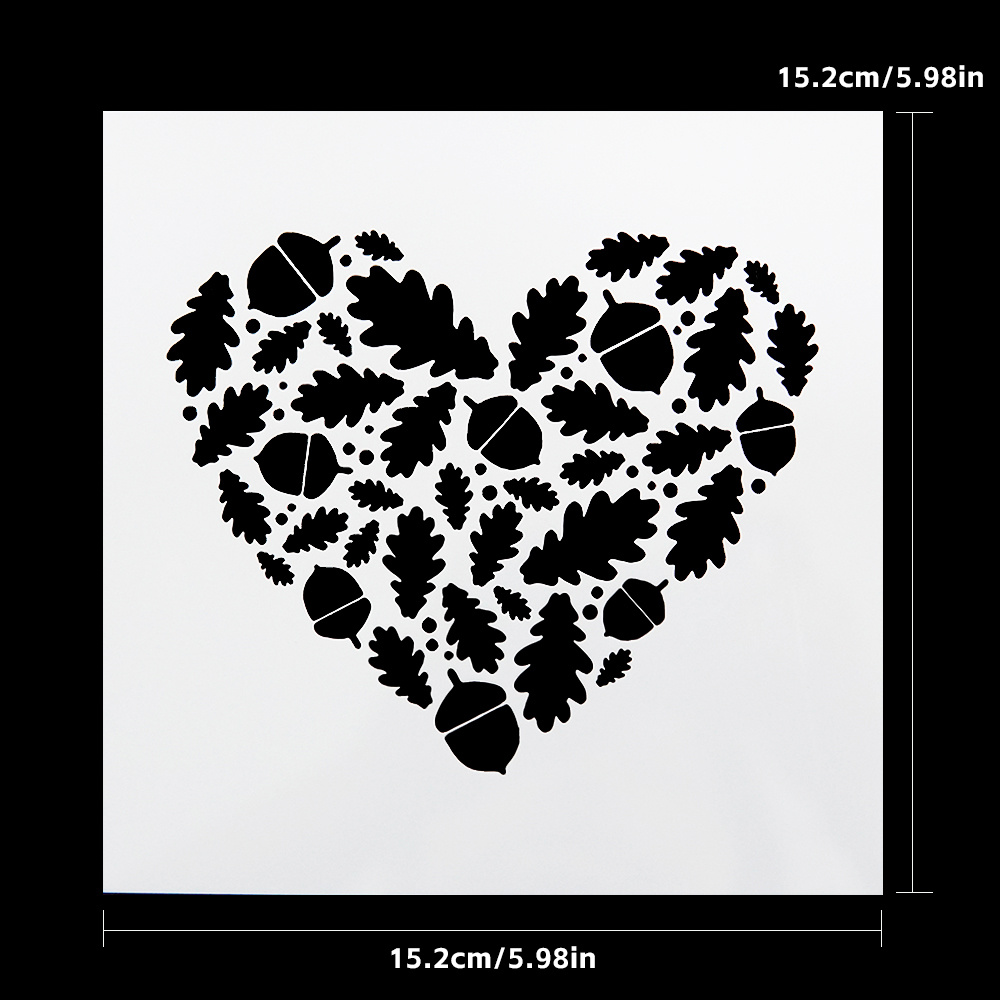 60pcs Heart Stencils For Painting 3 Inch Valentine Stencils For Adults On  Fabric Rock Card Art Paint Wall Furniture Home