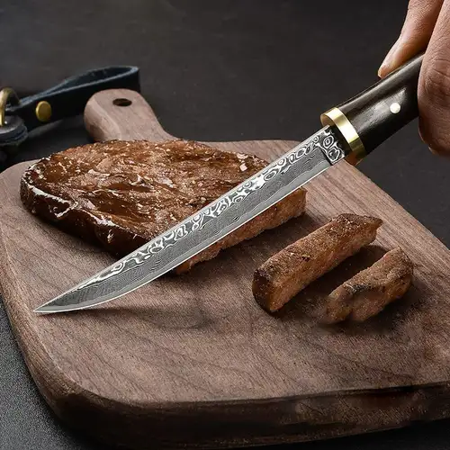Mini coltello pieghevole portatile manico in legno di sandalo