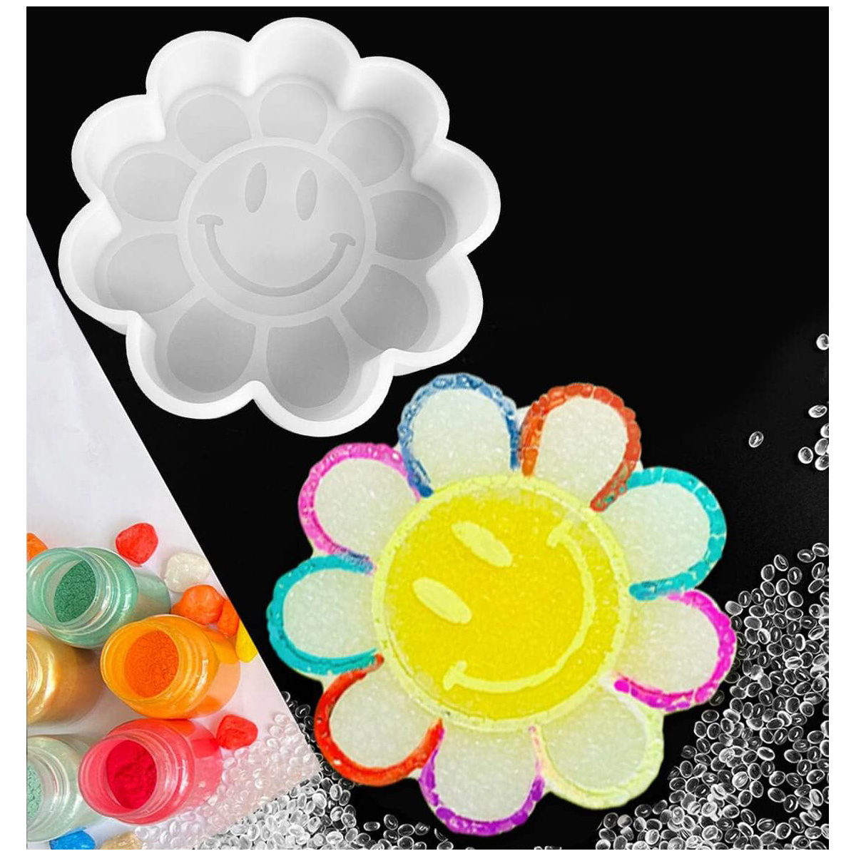 Sunflower Car Freshie Mold Silicone Freshie Resin Mold For - Temu