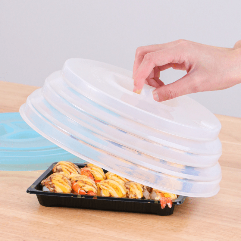 Foldable Microwave Splatter Cover Heating Cover Silicone Fresh