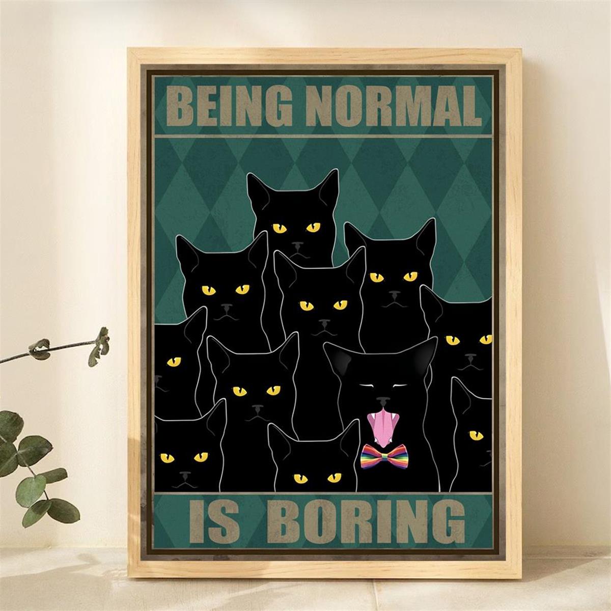 Black Cat Vintage Posters Art Wall Prints Funny Bathroom - Temu