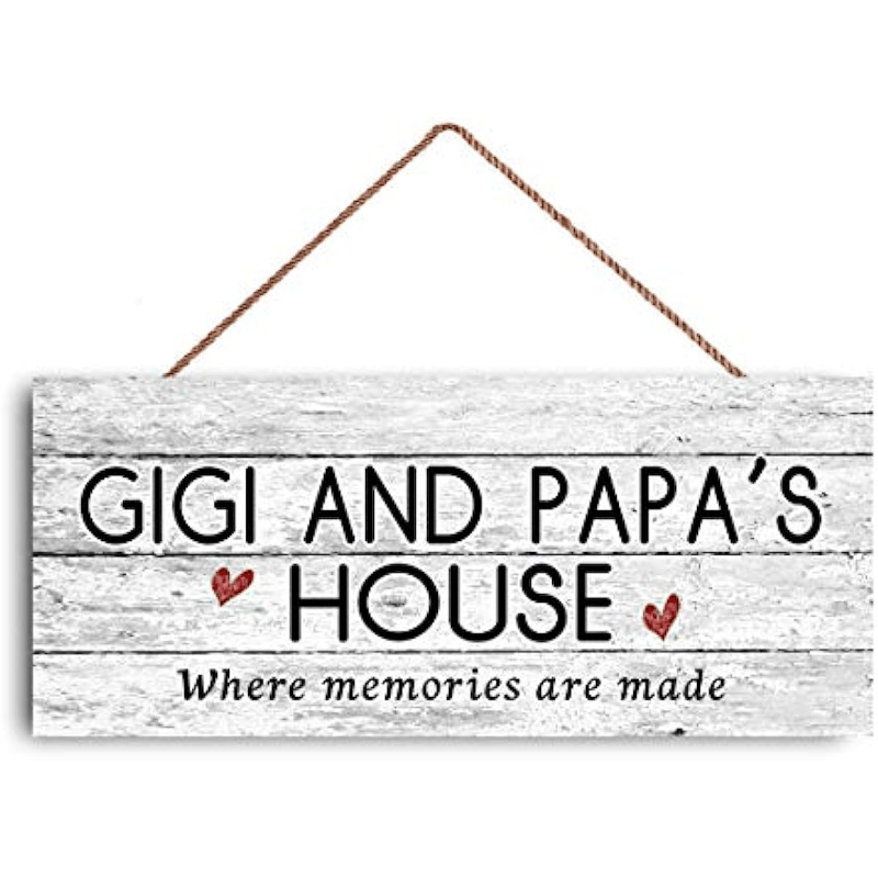 Gigi Papa's House Sign Memories Made Distressed Style Gift - Temu Norway