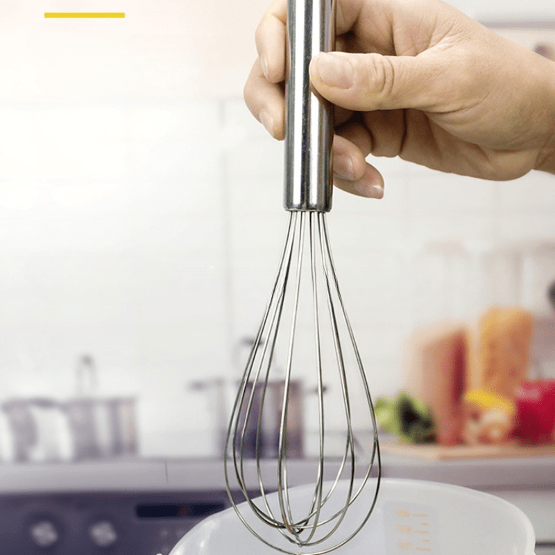 3pcs Stainless Steel Wire Whisk Set Cooking Whisking Blending Whisk - Home  & Kitchen - Temu