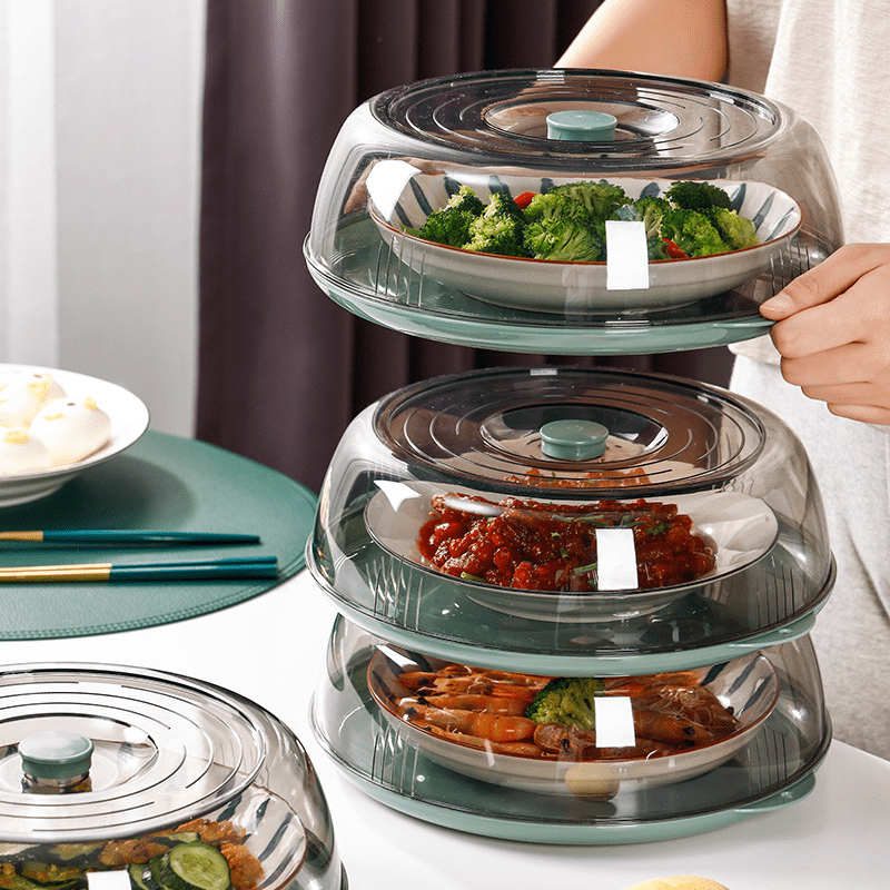 Stackable Multi Layer Heat Preservation Vegetable Cover Leftover Food Cover  Storage Box Dust-proof Insulation Food