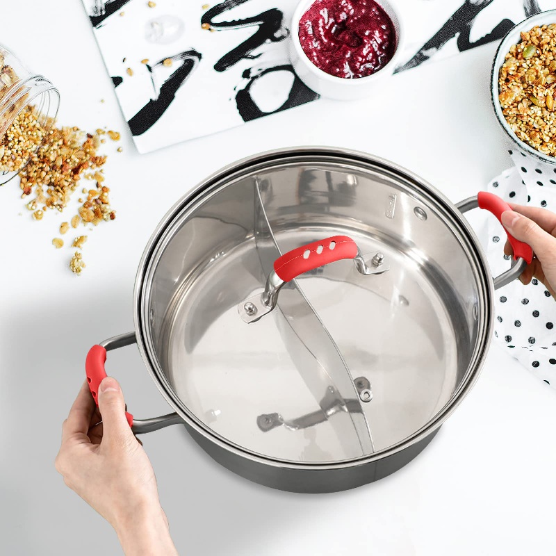 Pan Handle Holder Sleeve Dismountable Cookware Potholder Pots Pans Handle  Cover Kitchen Tools Anti-Scald Anti-Slip