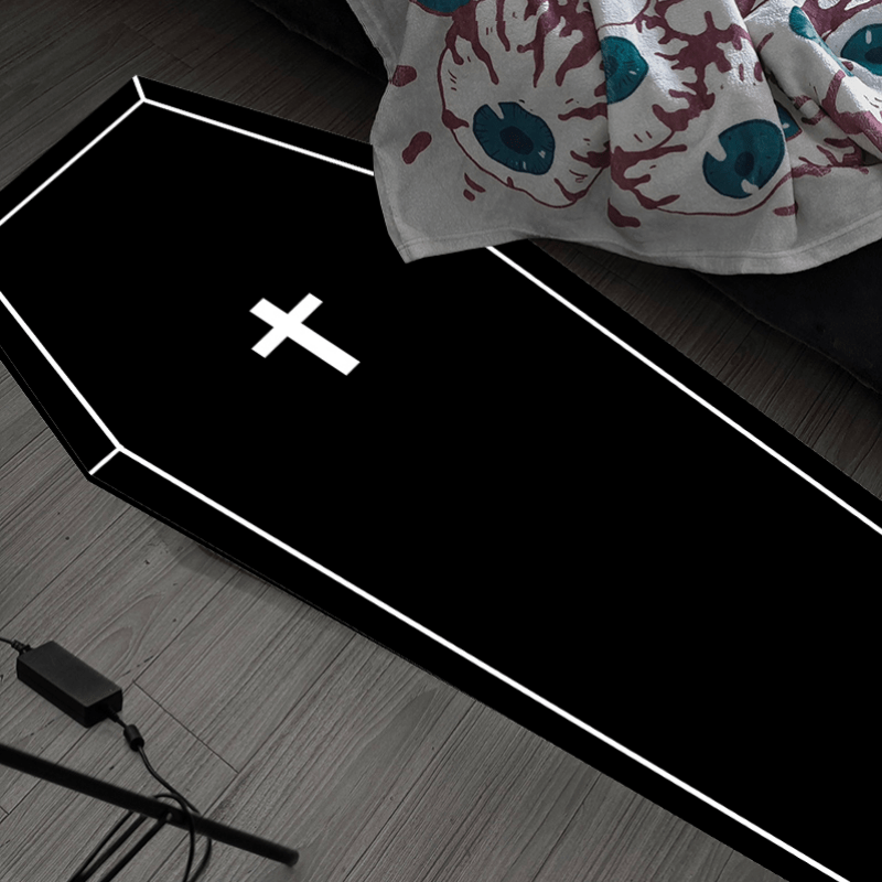 Soft Decorative Rug Thick Bedside Plush Mat Cross Light Living Room Carpet