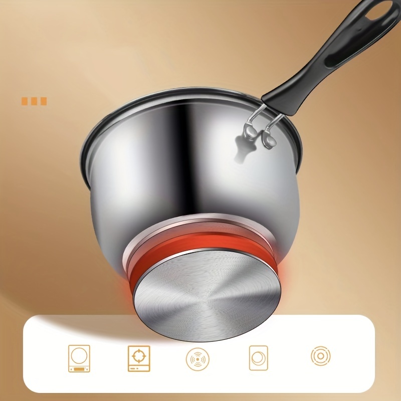 Stainless Steel Cooking Pot, Nonstick Frying Pan, Multipurpose Large  Capacity Pot With Lid, Stainless Steel Sauce Pan, Pan Suitable For Outdoor  Camping And Home Use, Kitchen Supplies - Temu