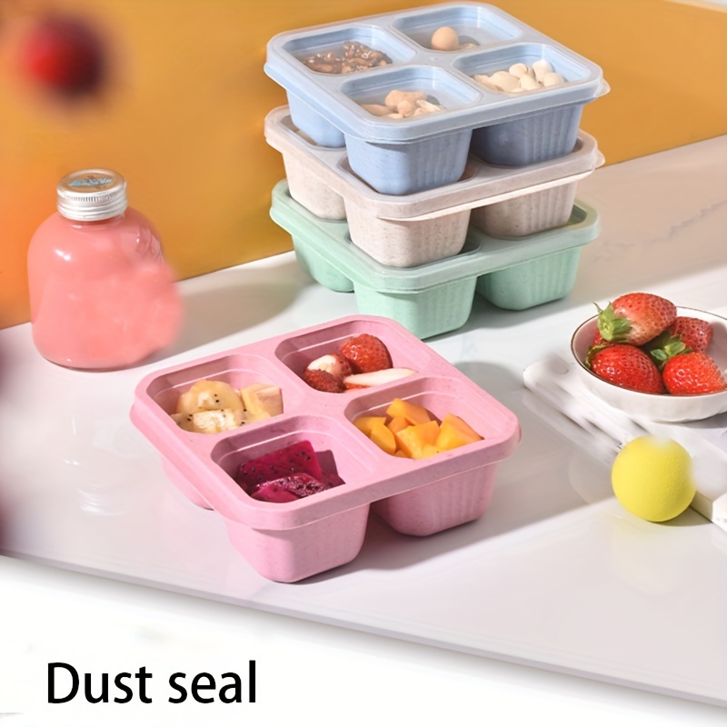 4-compartment Reusable Lunchable Containers: Perfect For Teens