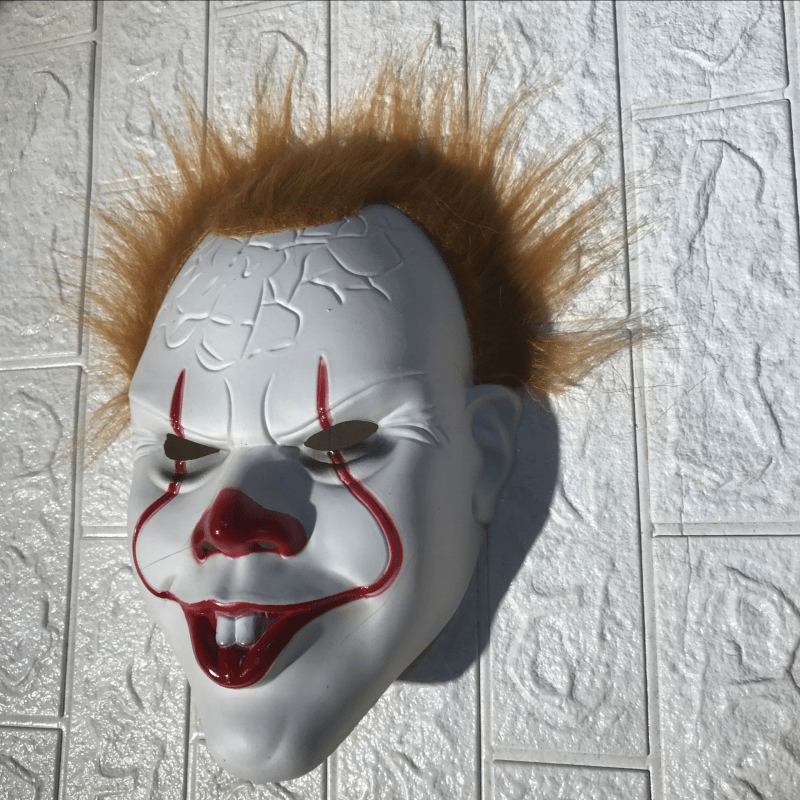 IT Halloween Mask Creepy Scary Pennywise Clown Full Face Joker Costume  Cosplay