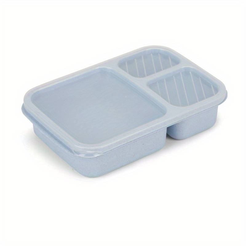 Acheter Boîte à lunch ronde avec couvercle hermétique transparent 6  compartiments en acier inoxydable de qualité alimentaire Passe au  lave-vaisselle Congélateur Assiette à dîner pour salle à manger scolaire