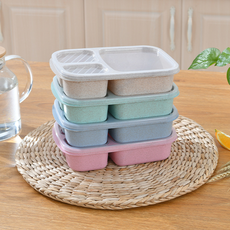 Rectangle Rice Shell Lunch Box, Hand Wash, Tableware Meal Box