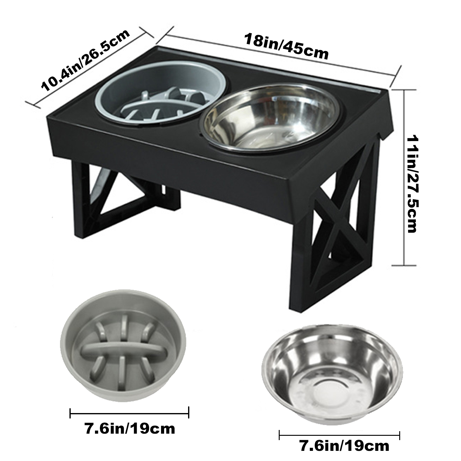 Slow Feeder Dog Bowl Food grade 304 Stainless Steel Dog Bowl - Temu