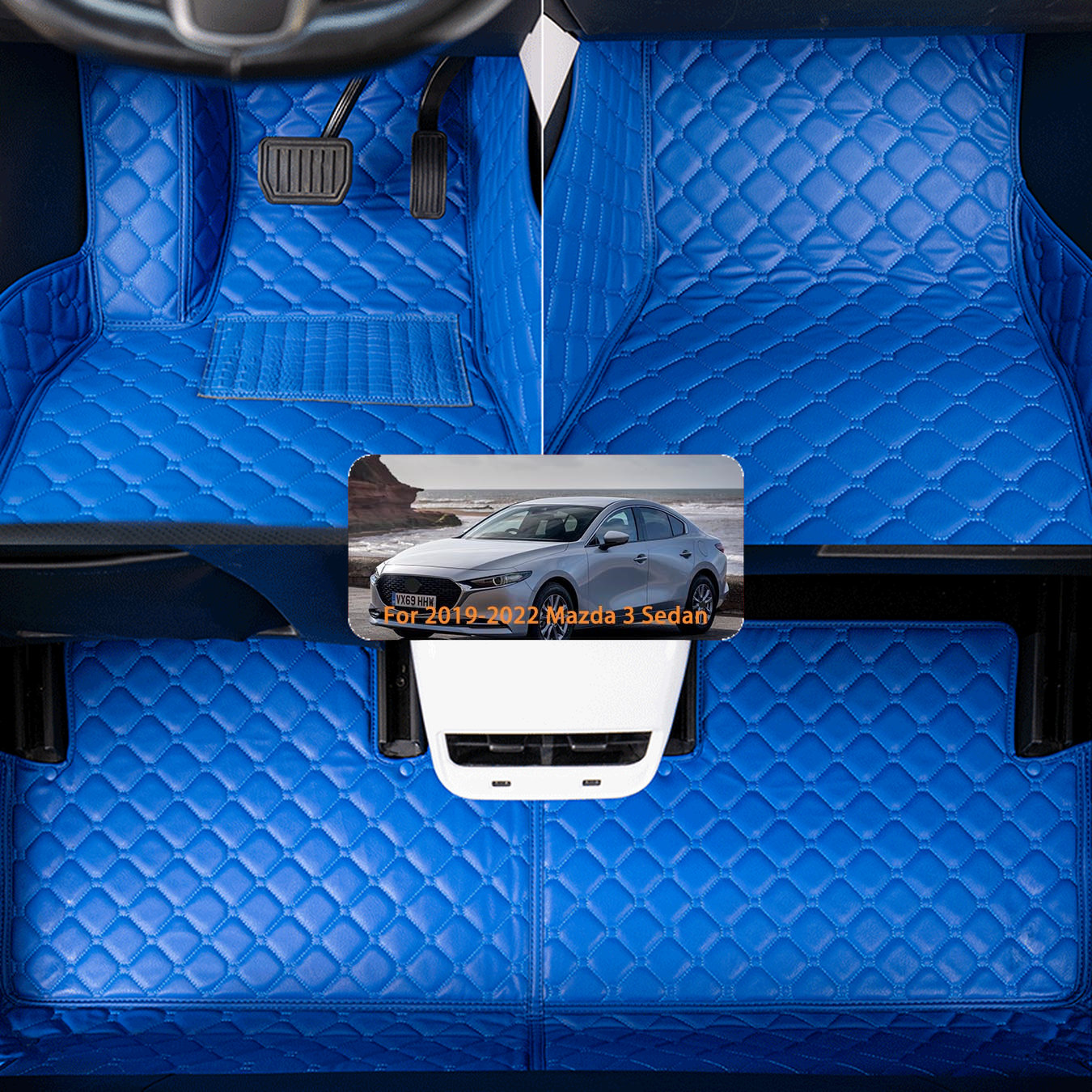 Auto-Sitzbezüge Leder für Peugeot 2008 II SUV 2019-2022