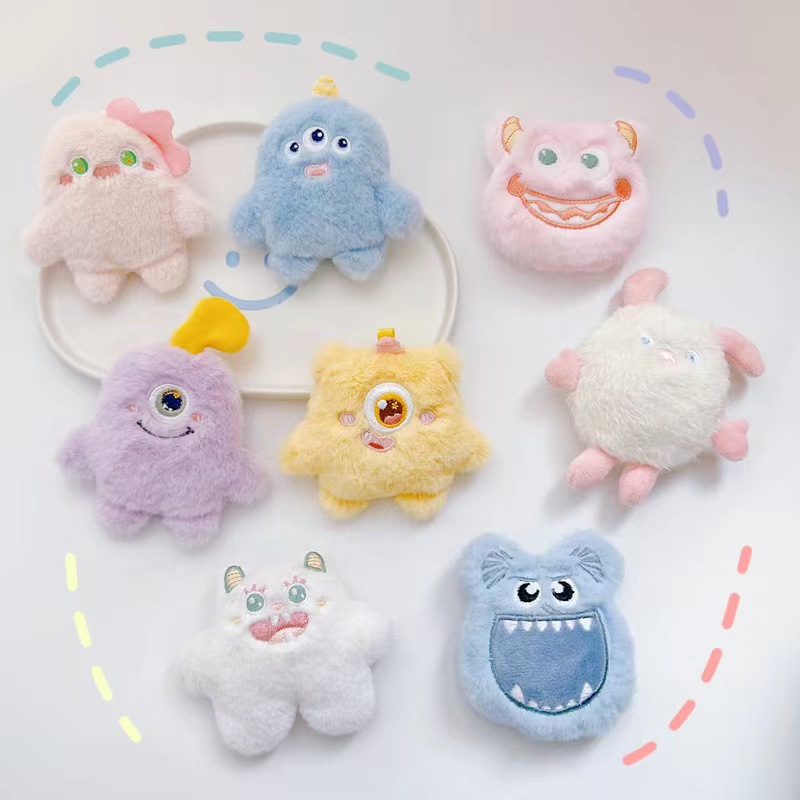 Scary Monster Plush Toy Birthday Gift Funny Toy Three Eyes Big Mouth Monster  Horror Game Doll - Temu