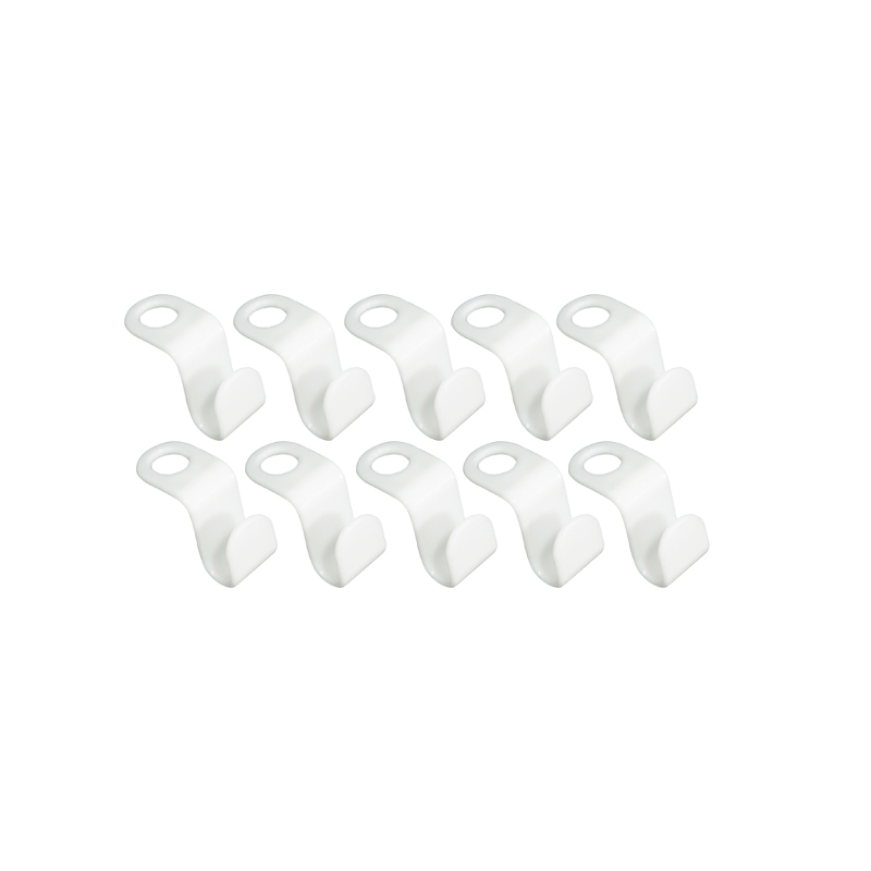 10pcs Plastic Clothes Hanger Connection Hook, White Hanger Connector, For  Home