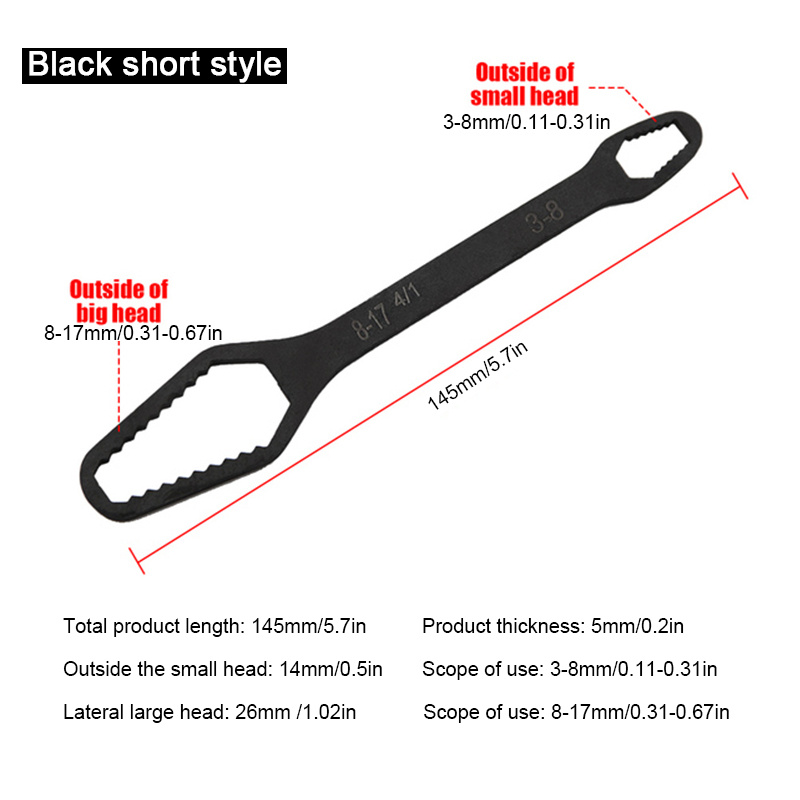 1pc 8-22mm Universal Torx-schlüssel, Verstellbarer Brillenschlüssel,  Ratschenschlüssel-spanner Für Fahrrad Motorrad Auto, Reparaturwerkzeuge  Auto-wartungswerkzeuge - Industrie & Handel - Temu Germany