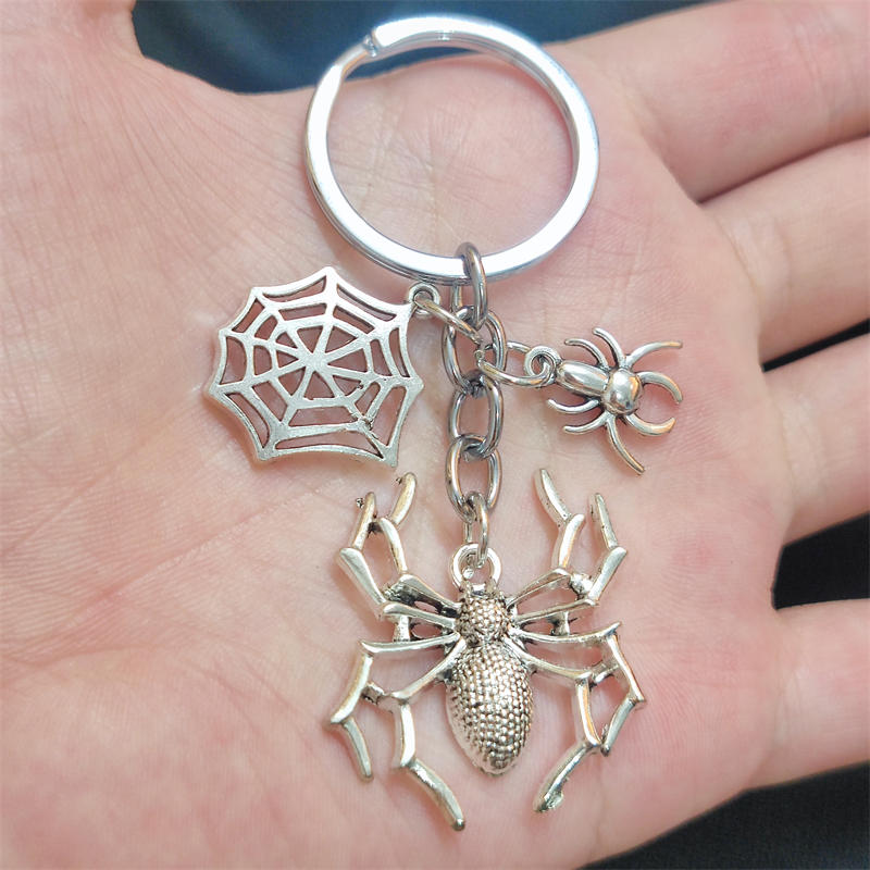 Cheap Spider Punk Spider Cat Keyring Superhero Memes Cat Pendant