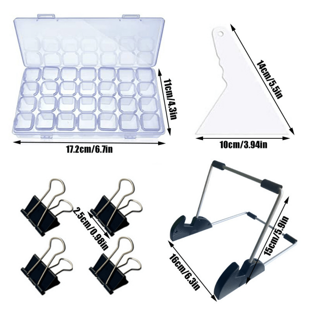 A3 LED Light Board for Rhinestone Painting Kits, USB Powered Light Pad,  Adjustable Brightness with DetachaA4 ble Stand and Clips